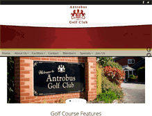 Tablet Screenshot of antrobusgolfclub.co.uk